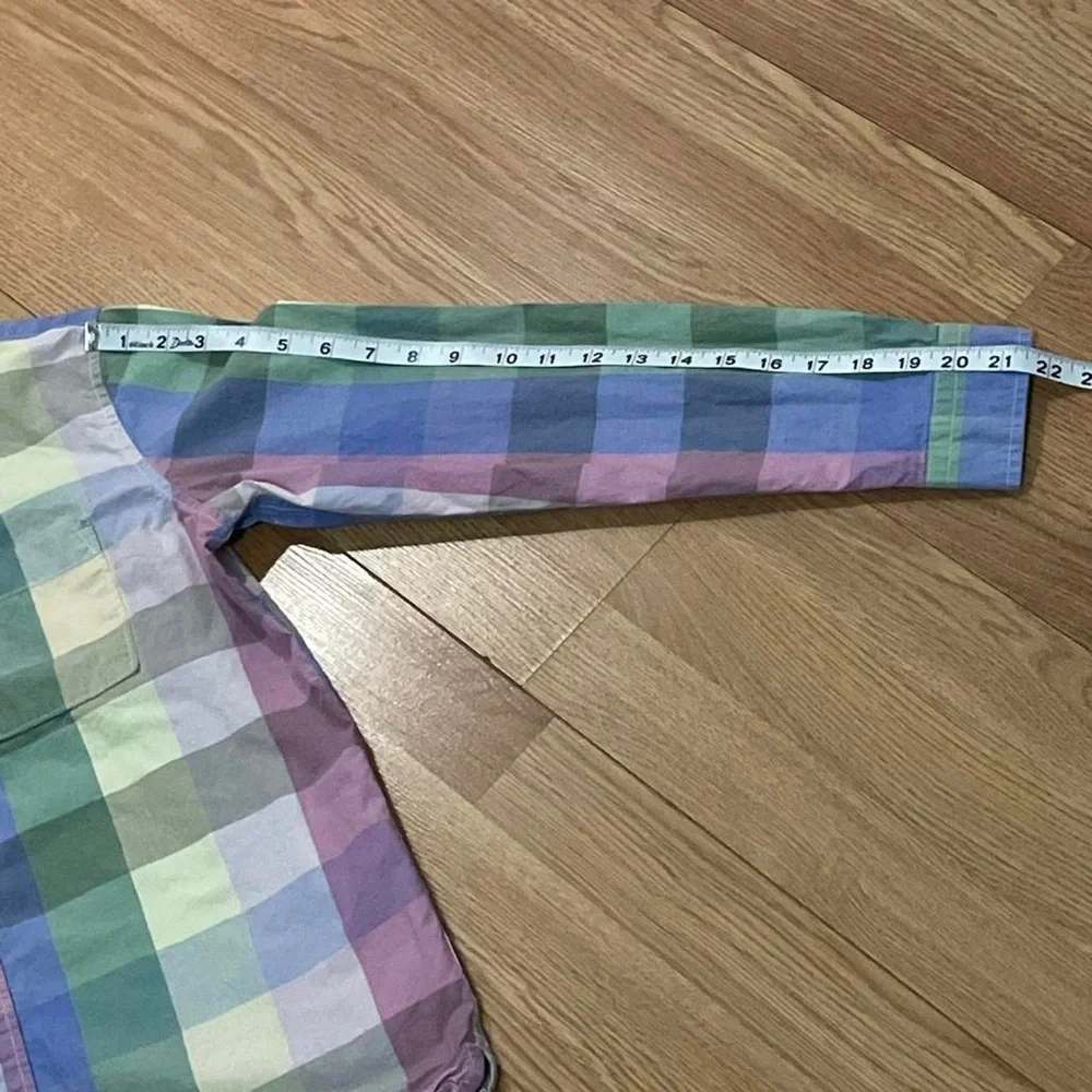 Gap Kids Boy’s XXL 14-16 Long Sleeve Button Up Shirt Color Block Preppy